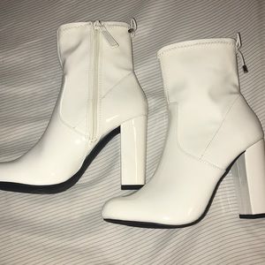 White Ankle Boots